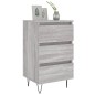vidaXL Mesita de noche 2 uds madera ingeniería gris Sonoma 40x35x69 cm vidaXL Mesita de noche 2 uds madera ingeniería gris Sonoma 40x35x69 cm