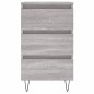 vidaXL Mesita de noche 2 uds madera ingeniería gris Sonoma 40x35x69 cm vidaXL Mesita de noche 2 uds madera ingeniería gris Sonoma 40x35x69 cm