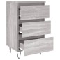 vidaXL Mesita de noche 2 uds madera ingeniería gris Sonoma 40x35x69 cm vidaXL Mesita de noche 2 uds madera ingeniería gris Sonoma 40x35x69 cm