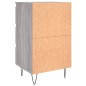 vidaXL Mesita de noche 2 uds madera ingeniería gris Sonoma 40x35x69 cm vidaXL Mesita de noche 2 uds madera ingeniería gris Sonoma 40x35x69 cm