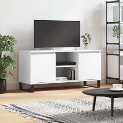 vidaXL Mueble de TV madera de ingeniería blanco 104x35x50 cm