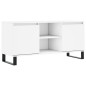 vidaXL Mueble de TV madera de ingeniería blanco 104x35x50 cm