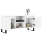 vidaXL Mueble de TV madera de ingeniería blanco 104x35x50 cm