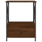 vidaXL Mesita de noche madera de ingeniería marrón roble 50x41x65 cm vidaXL Mesita de noche madera de ingeniería marrón roble 50x41x65 cm