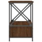 vidaXL Mesita de noche madera de ingeniería marrón roble 50x41x65 cm vidaXL Mesita de noche madera de ingeniería marrón roble 50x41x65 cm