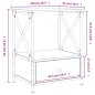 vidaXL Mesita de noche madera de ingeniería marrón roble 50x41x65 cm vidaXL Mesita de noche madera de ingeniería marrón roble 50x41x65 cm