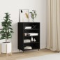 vidaXL Aparador alto madera de ingeniería negro 57x35x90 cm vidaXL Aparador alto madera de ingeniería negro 57x35x90 cm