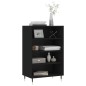 vidaXL Aparador alto madera de ingeniería negro 57x35x90 cm vidaXL Aparador alto madera de ingeniería negro 57x35x90 cm