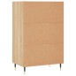 vidaXL Aparador alto madera de ingeniería roble Sonoma 57x35x90 cm