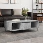 vidaXL Mesa de centro madera de ingeniería gris hormigón 104x60x35 cm vidaXL Mesa de centro madera de ingeniería gris hormigón 104x60x35 cm