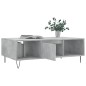 vidaXL Mesa de centro madera de ingeniería gris hormigón 104x60x35 cm vidaXL Mesa de centro madera de ingeniería gris hormigón 104x60x35 cm