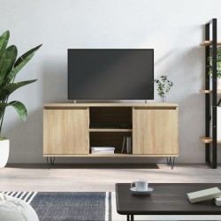 vidaXL Mueble de TV madera de ingeniería roble Sonoma 104x35x50 cm