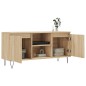 vidaXL Mueble de TV madera de ingeniería roble Sonoma 104x35x50 cm vidaXL Mueble de TV madera de ingeniería roble Sonoma 104x35x50 cm