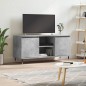 vidaXL Mueble de TV madera de ingeniería gris hormigón 104x35x50 cm vidaXL Mueble de TV madera de ingeniería gris hormigón 104x35x50 cm