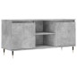 vidaXL Mueble de TV madera de ingeniería gris hormigón 104x35x50 cm vidaXL Mueble de TV madera de ingeniería gris hormigón 104x35x50 cm