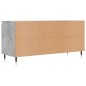 vidaXL Mueble de TV madera de ingeniería gris hormigón 104x35x50 cm vidaXL Mueble de TV madera de ingeniería gris hormigón 104x35x50 cm