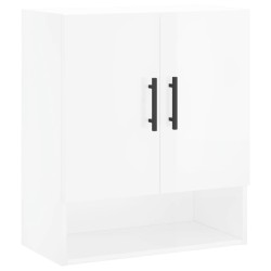 vidaXL Armario de pared madera de ingeniería blanco brillo 60x31x70 cm