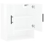 vidaXL Armario de pared madera de ingeniería blanco brillo 60x31x70 cm vidaXL Armario de pared madera de ingeniería blanco brillo 60x31x70 cm