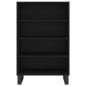 vidaXL Aparador alto madera de ingeniería negro 57x35x90 cm