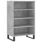 vidaXL Aparador alto madera de ingeniería gris hormigón 57x35x90 cm vidaXL Aparador alto madera de ingeniería gris hormigón 57x35x90 cm