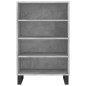 vidaXL Aparador alto madera de ingeniería gris hormigón 57x35x90 cm vidaXL Aparador alto madera de ingeniería gris hormigón 57x35x90 cm