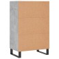 vidaXL Aparador alto madera de ingeniería gris hormigón 57x35x90 cm vidaXL Aparador alto madera de ingeniería gris hormigón 57x35x90 cm