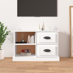vidaXL Mueble para TV madera contrachapada blanco 73x35,5x47,5 cm