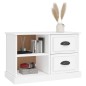 vidaXL Mueble para TV madera contrachapada blanco 73x35,5x47,5 cm
