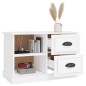 vidaXL Mueble para TV madera contrachapada blanco 73x35,5x47,5 cm