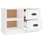vidaXL Mueble para TV madera contrachapada blanco 73x35,5x47,5 cm