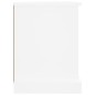 vidaXL Mueble para TV madera contrachapada blanco 73x35,5x47,5 cm