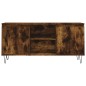 vidaXL Mueble de TV madera de ingeniería roble ahumado 104x35x50 cm