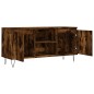 vidaXL Mueble de TV madera de ingeniería roble ahumado 104x35x50 cm