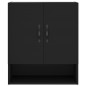 vidaXL Armario de pared madera de ingeniería negro 60x31x70 cm vidaXL Armario de pared madera de ingeniería negro 60x31x70 cm