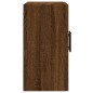 vidaXL Armario de pared madera de ingeniería marrón roble 60x31x60 cm