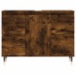 vidaXL Mueble de baño madera de ingeniería roble ahumado 80x33x60 cm vidaXL Mueble de baño madera de ingeniería roble ahumado 80x33x60 cm