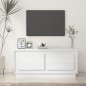 vidaXL Mesa de centro madera contrachapada blanco brillo 102x50x44 cm vidaXL Mesa de centro madera contrachapada blanco brillo 102x50x44 cm