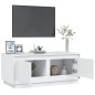 vidaXL Mesa de centro madera contrachapada blanco brillo 102x50x44 cm vidaXL Mesa de centro madera contrachapada blanco brillo 102x50x44 cm
