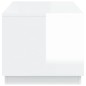 vidaXL Mesa de centro madera contrachapada blanco brillo 102x50x44 cm vidaXL Mesa de centro madera contrachapada blanco brillo 102x50x44 cm