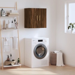 vidaXL Armario de pared madera de ingeniería marrón roble 60x31x60 cm