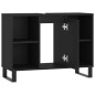 vidaXL Mueble de baño madera de ingeniería negro 80x33x60 cm vidaXL Mueble de baño madera de ingeniería negro 80x33x60 cm