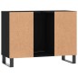 vidaXL Mueble de baño madera de ingeniería negro 80x33x60 cm vidaXL Mueble de baño madera de ingeniería negro 80x33x60 cm