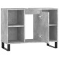 vidaXL Mueble de baño madera de ingeniería gris hormigón 80x33x60 cm vidaXL Mueble de baño madera de ingeniería gris hormigón 80x33x60 cm