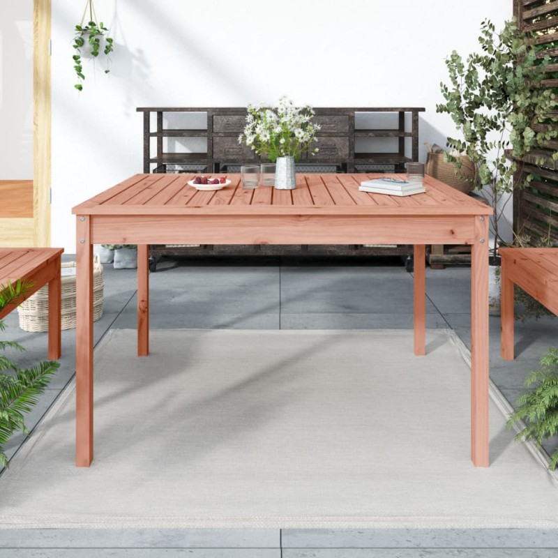 vidaXL Mesa de jardín madera maciza abeto de Douglas 121x82,5x76 cm vidaXL Mesa de jardín madera maciza abeto de Douglas 121x82,5x76 cm