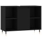 vidaXL Mueble de baño madera de ingeniería negro 80x33x60 cm vidaXL Mueble de baño madera de ingeniería negro 80x33x60 cm