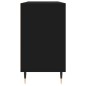 vidaXL Mueble de baño madera de ingeniería negro 80x33x60 cm vidaXL Mueble de baño madera de ingeniería negro 80x33x60 cm