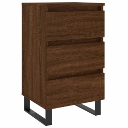 vidaXL Mesita de noche madera de ingeniería marrón roble 40x35x69 cm