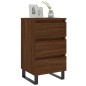 vidaXL Mesita de noche madera de ingeniería marrón roble 40x35x69 cm vidaXL Mesita de noche madera de ingeniería marrón roble 40x35x69 cm