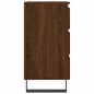 vidaXL Mesita de noche madera de ingeniería marrón roble 40x35x69 cm vidaXL Mesita de noche madera de ingeniería marrón roble 40x35x69 cm