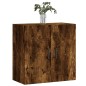 vidaXL Armario de pared madera de ingeniería roble ahumado 60x31x60 cm vidaXL Armario de pared madera de ingeniería roble ahumado 60x31x60 cm